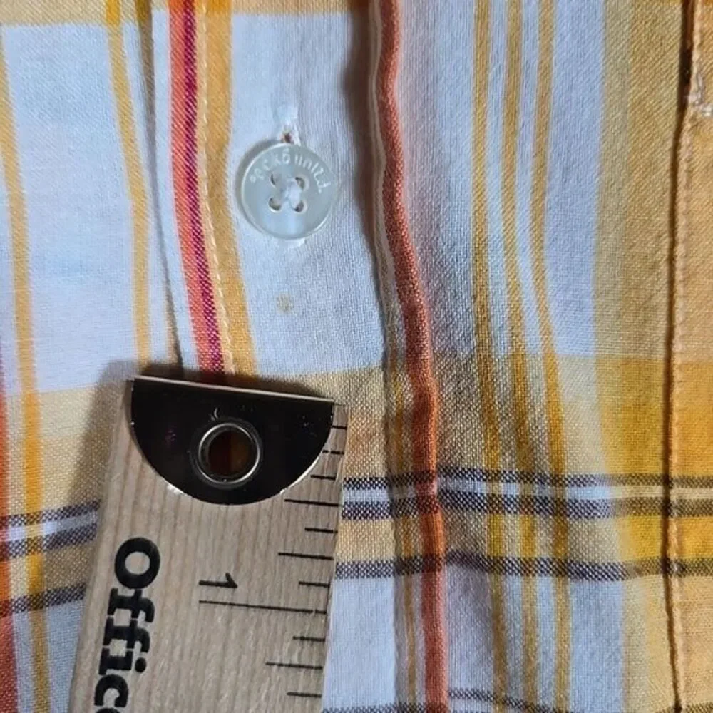 Vintage Ecko Shirt Mens XXL Yellow The Dwyer Plaid Button Up Gorpcore Streetwear